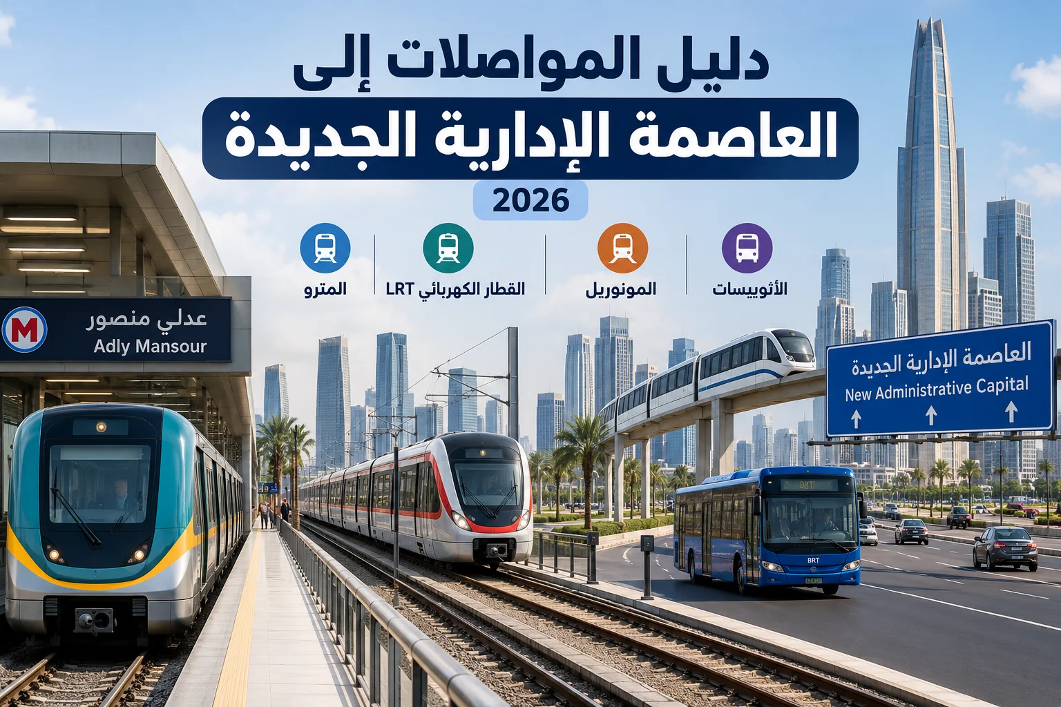 دليل المواصلات إلى العاصمة الإدارية الجديدة 2026