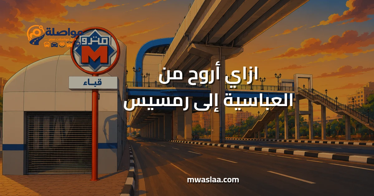 مواصلات من العباسية إلى رمسيس