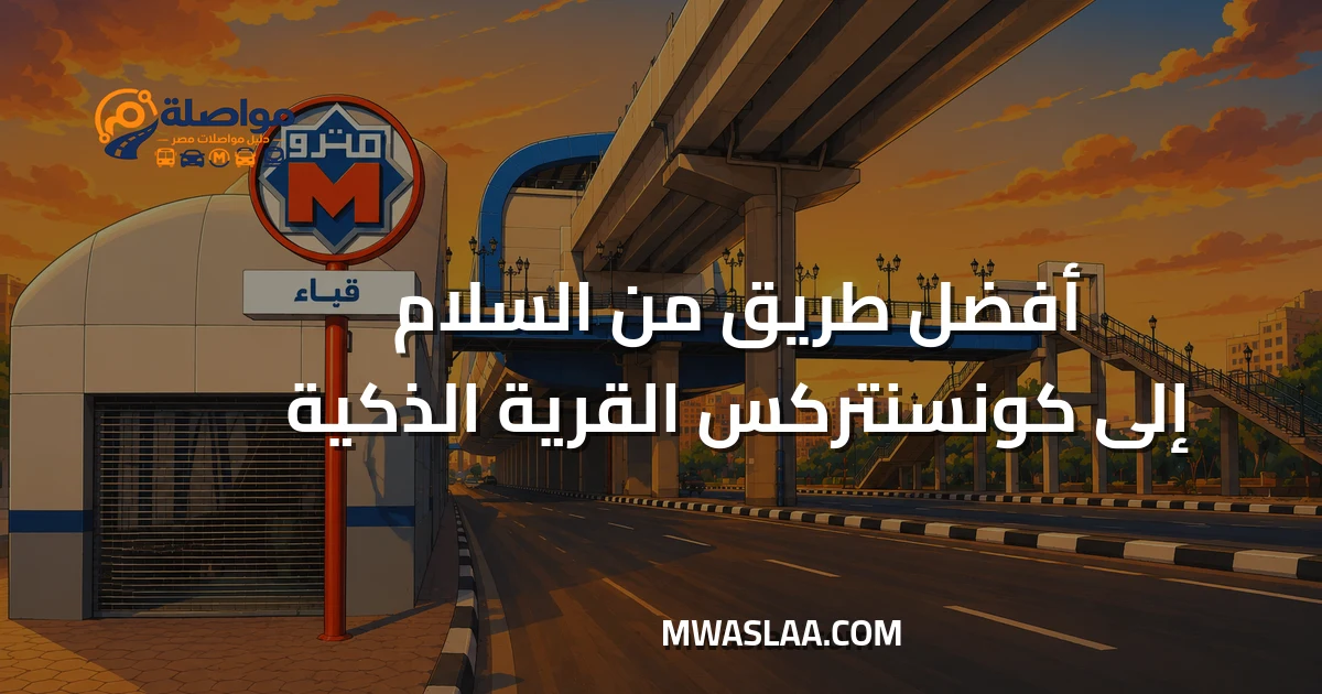 مواصلات شركة كونسنتركس القرية الذكية من مدينة السلام وطريقة الوصول