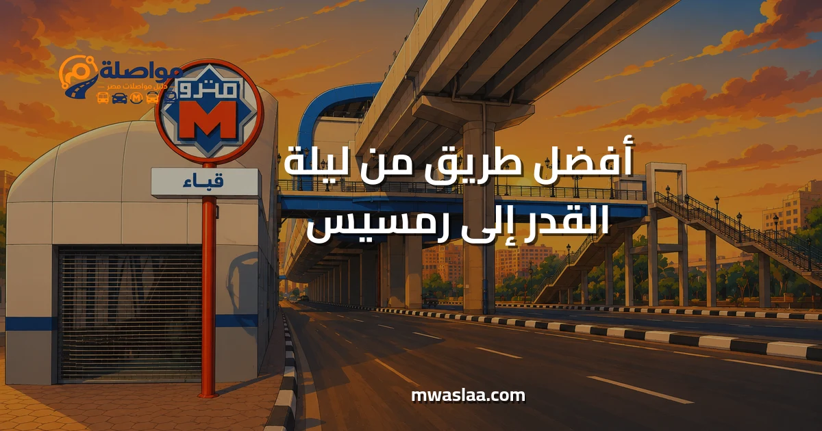مواصلات من ليلة القدر إلى رمسيس