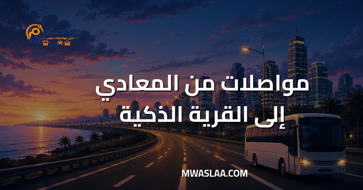 مواصلات القرية الذكية من المعادي وطريقة الوصول