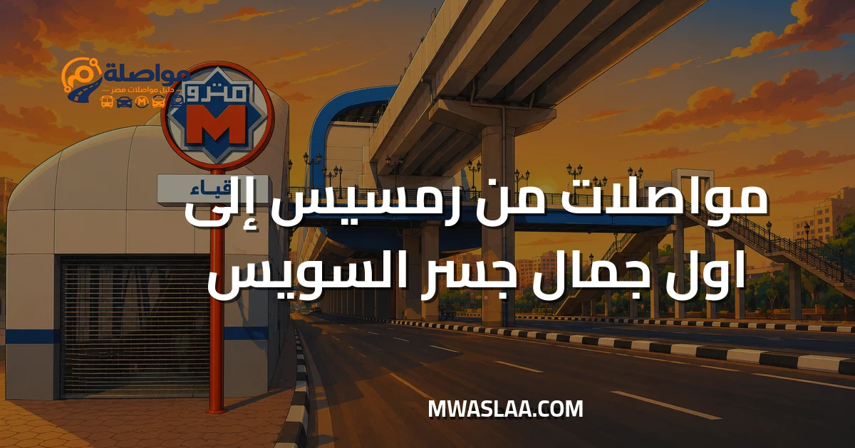 مواصلات أول جمال جسر السويس من رمسيس