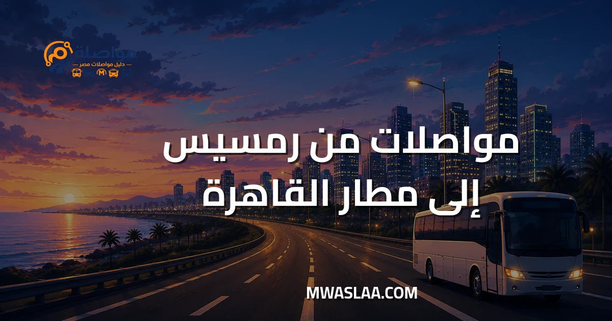 مواصلات مطار القاهرة الدولي من رمسيس