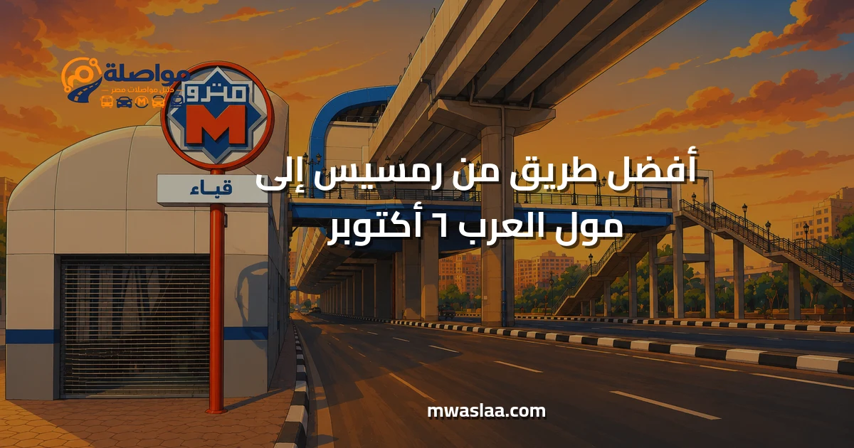 مواصلات من رمسيس إلى مول العرب ٦ أكتوبر