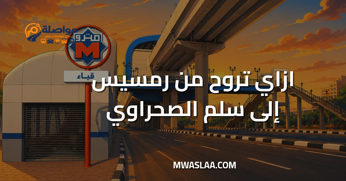 مواصلات سلم الصحراوي محور 26 يوليو من رمسيس
