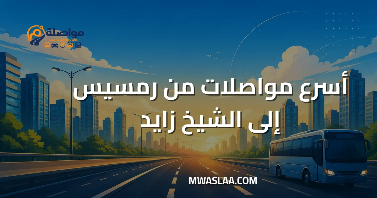 مواصلات الشيخ زايد من رمسيس وطريقة الوصول