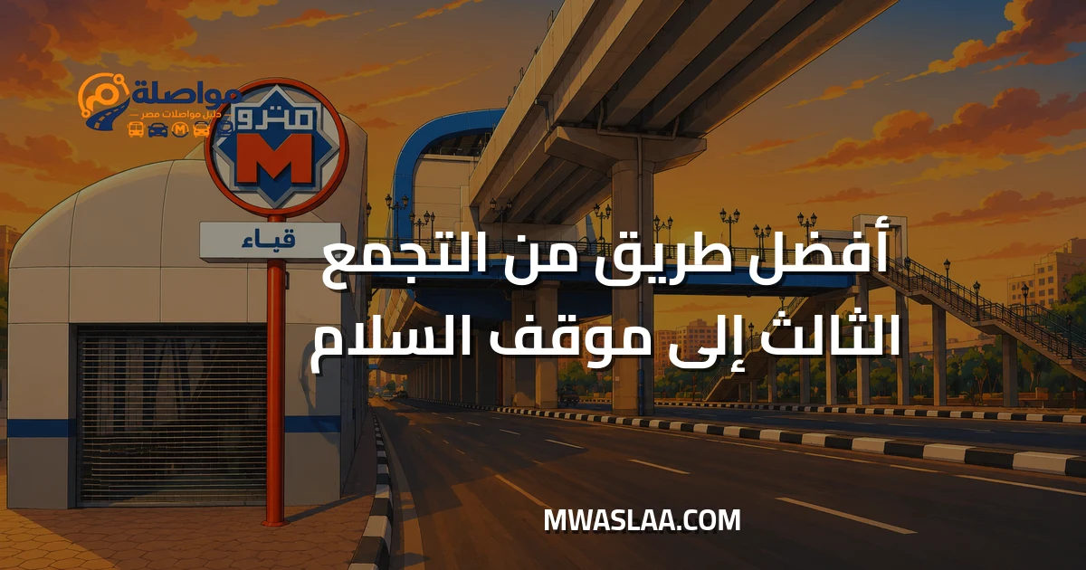 مواصلات موقف السلام من التجمع الثالث